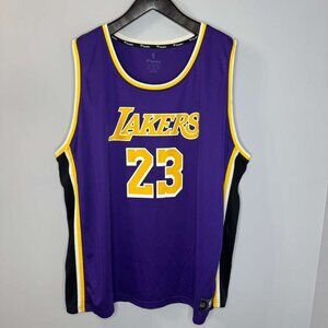 Fanatics LeBron James Los Angeles Lakers Replica Jersey Purple Sz 4XL